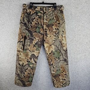 Vintage Cabelas Dry Plus Thermoloft Advantage Lined Camo Pants Sz 36x27 Made USA